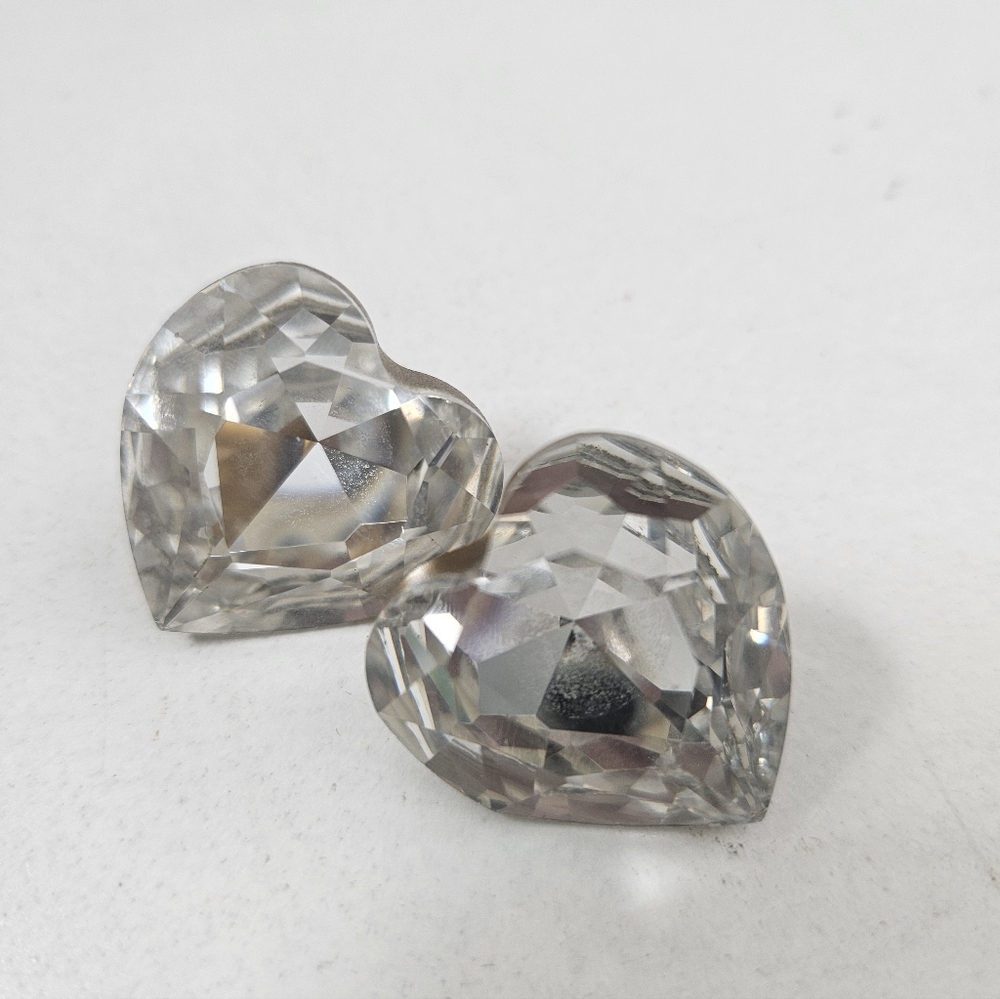 Elegant Silver Heart-Shaped Earrings